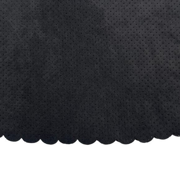 CLUB MONACO Faux Suede Scallop Hem Mini Skirt Sz 4 Lined - Picture 3 of 5